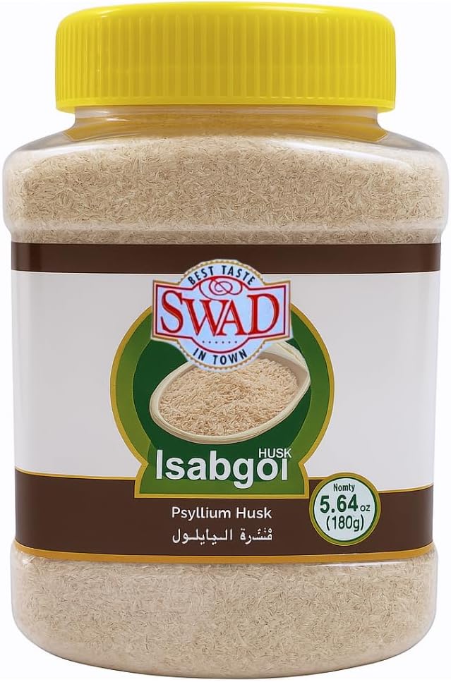 Swad Isabgol - Psyllium Husk 5.6oz, 5.64 Ounce (Pack of 1), Yellow/Brown