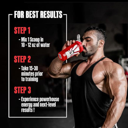Old School Labs The Ultimate Two-Stage Pre Workout Supplement for Explosive Energy, Endurance, & Focus - Boost Workouts with Natural Ingredients: L-Citrulline Malate, Beta-Alanine, & Caffeine - 270g