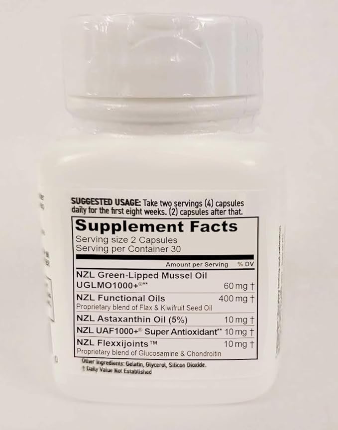 Original Omega-3 Joint Support Supplement, Best Natural Muscle Relief, Green Lipped Mussel Oil, 60 Softgels, No Fishy Aftertaste