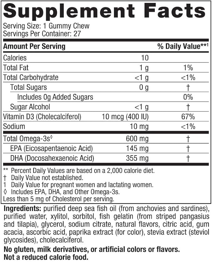 Nordic Naturals Zero Sugar DHA Prenatal Vitamin Gummies, Strawberry Orange Flavor - 27 Gummies - Supplements for Pregnancy - 600 mg Omega-3 Fish Oil and 400 IU Vitamin D3-27 Servings