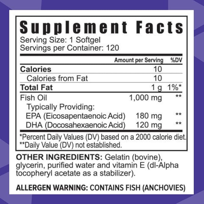 Youngevity Projoba Omega™ - 1000 mg Omega-3 - High-Potency - 180 EPA & 120 DHA to Promote Brain and Heart Health -120 Softgels (Pack of 2)