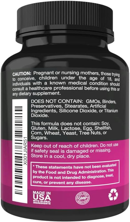 Pure DIM Supplement 250mg Diindolylmethane Plus BioPerine and Dong Quai - Hormone Balance Support for Women and Men, Menopause & Estrogen Support - 90 Vegetarian Capsules