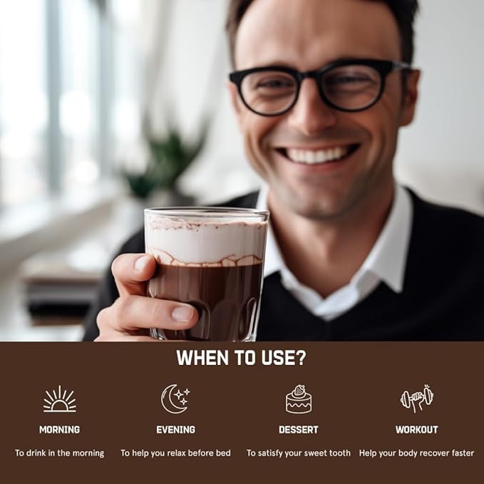 NCR1 - Natural Cellular Renewal & Rejuvenation, Double Chocolate Flavor, Hydrolyzed Bovine Collagen Powder with Cocoa & Resveratrol, Non-GMO, Gluten Free & Keto Diets