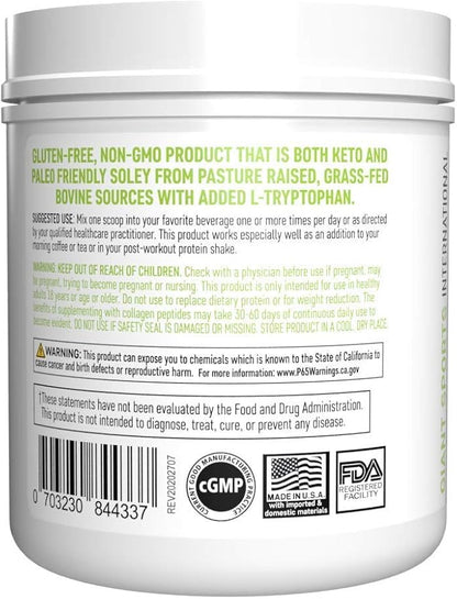 Giant Sports Keto Cocoa and Collagen Peptide MCT Powder and Protein Bundle.