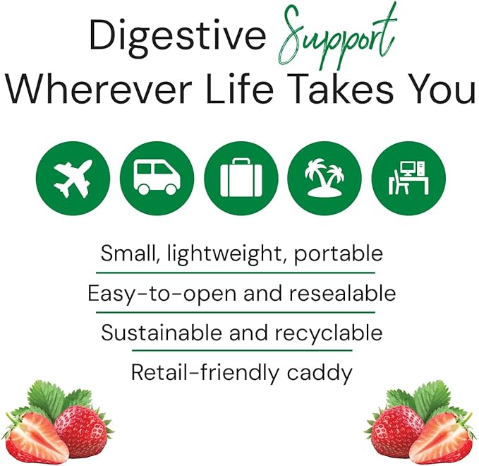 Country Life Acid Rescue On-The-Go Chewable Tablets - Certified Vegan & Gluten-Free Heartburn Relief, 400mg Calcium & Magnesium, Non-GMO, Sugar-Free Berry Flavor, Supports Bone Health, 8 Pack