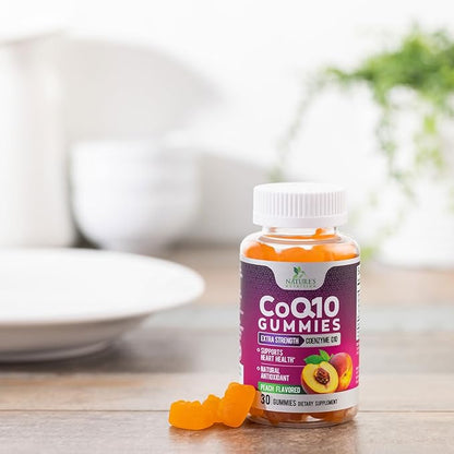 CoQ10 100mg Gummies - Coenzyme Q10 Supplement, CoQ10 Gummies Antioxidant for Heart Health Support & Energy Production, High Absorption Coenzyme Q10 Gummy Supplements - 30 Count Coenzyme Q10 Vitamins