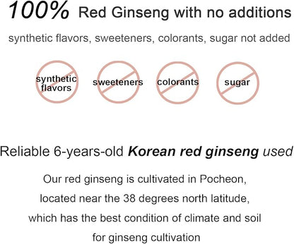 Pocheon 240g(8.5oz), 100% Pure Korean 6Years Root Panax Red Ginseng Extract Royal, 70% Solid State, Saponin, Natural Immune Support
