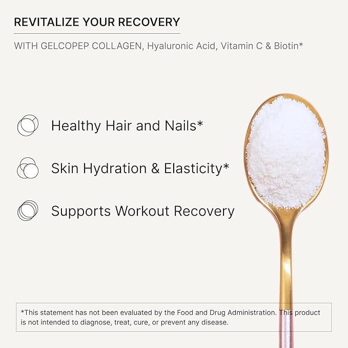 Collagen Plus w Biotin, Hyaluronic Acid & Vitamin C - Healthy Hair, Skin & Nails - Naturally Sourced Type I & III Hydrolyzed Collagen Powder, Unflavored - 30 Servings, 10.8oz