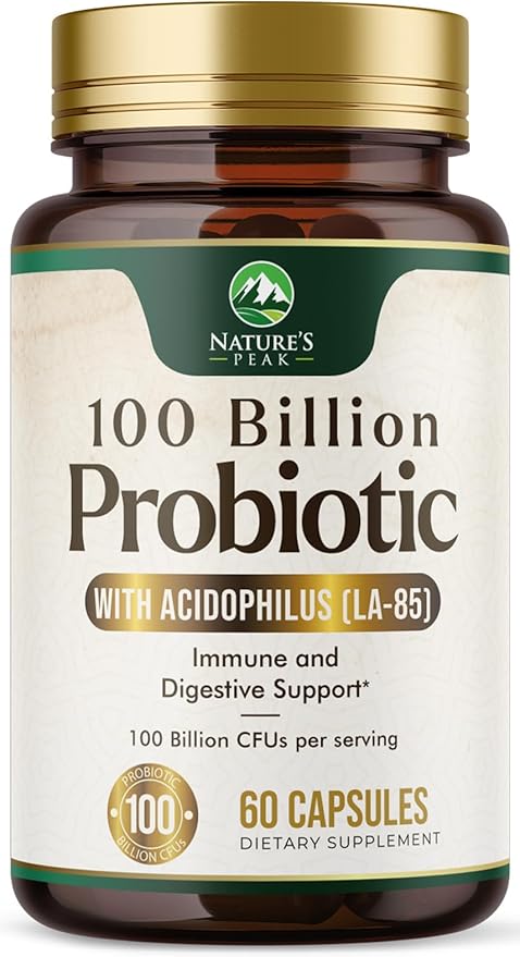 Probiotics for Women's Digestive Health - 100 Billion CFU, 16 Strains with Prebiotics, Supports Immune, Gut Health, PH, Gas & Bloating, Best Probiotic for Women & Men, Shelf Stable - 60 Capsules