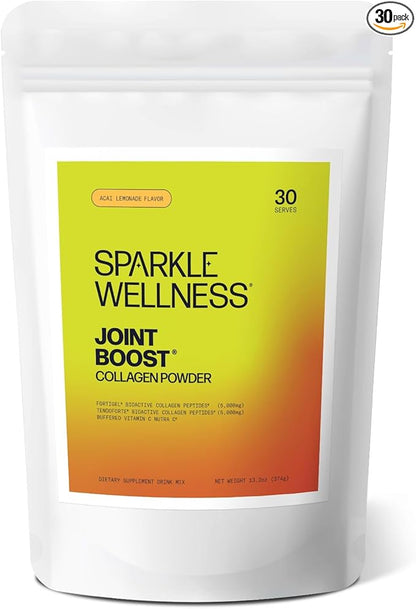Joint Boost (Acai Lemonade) [30-Serves] | Collagen Powder Supplement with FORTIGEL & TENDOFORTE Collagen Peptides & Calcium Ascorbate Vitamin C | Supports Joint Mobility