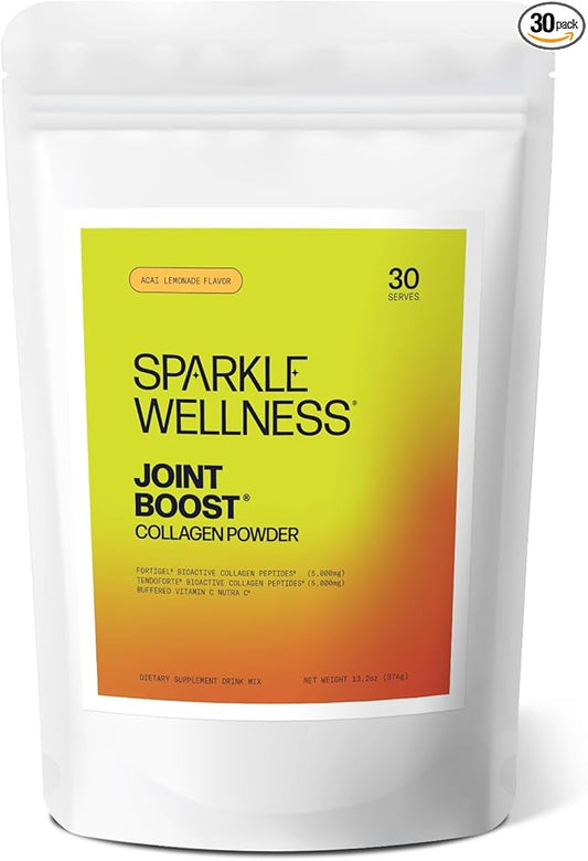 Joint Boost (Acai Lemonade) [30-Serves] | Collagen Powder Supplement with FORTIGEL & TENDOFORTE Collagen Peptides & Calcium Ascorbate Vitamin C | Supports Joint Mobility