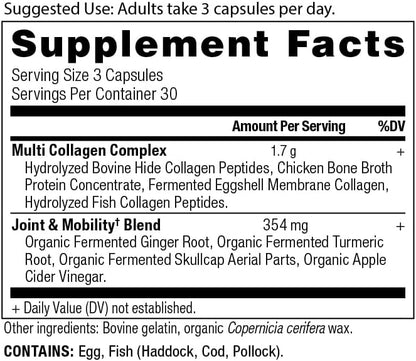 Ancient Nutrition Collagen Pills for Joint Support, Multi Collagen Capsules 90 Ct, Joint + Mobility, Supports Joints, Skin & Nails, Exercise Recovery, Paleo and Keto Friendly, Gluten Free