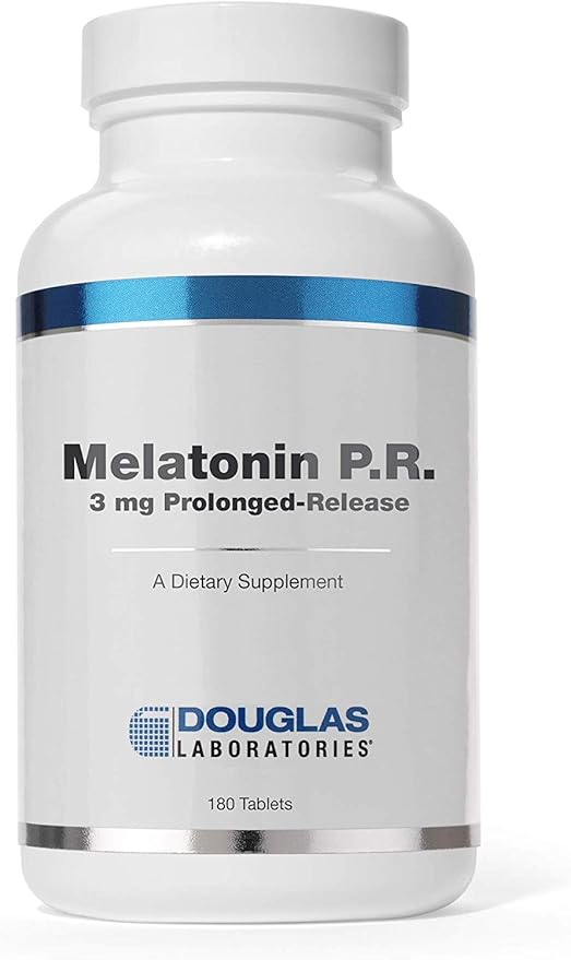Douglas Laboratories Melatonin Prolonged Release - 3 mg Melatonin - Sleep Support Supplement - For Hormone Balance, Relaxation, Antioxidants & Immune System* - 180 Tablets