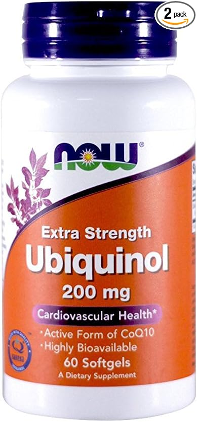 Ubiquinol 200 mg Extra Strength 60 Softgels (Pack of 2)
