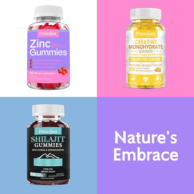 Zinc Gummies for Kids & Adults - Immune Support, High Absorption Vitamin C & Zinc Supplement, Natural Strawberry Flavor, Sugar Free, Vegan - 120 Count