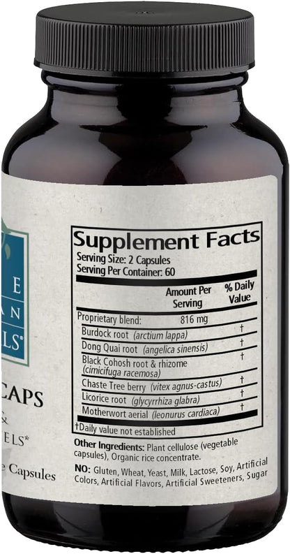 Wise Woman Herbals – Women’s Menocaps – 120 caps - All-Natural Menopause Supplement - for Hot Flashes, Mood Swings and Night Sweats During Menopause, Promotes Emotional Balance