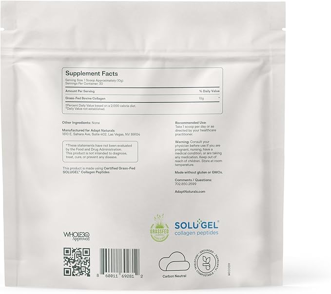 Bio-Avail Collagen+, Grass Fed Collagen Peptides, Optimized for Superior Absorption, Naturally-Sourced Bio-Avail Collagen Supplements for Women and Men, 30 Day Supply