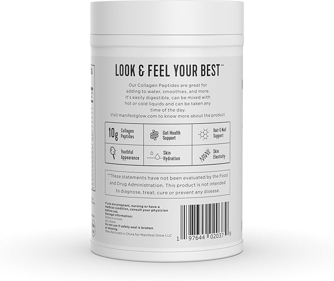 Marine Collagen Peptides - Dragon Fruit, Coconut Water, Pineapple - Vitamin C Hyaluronic Acid Copper Zinc Biotin Niacin D3 B-Complex - Hair Skin & Nails, 30 Servings