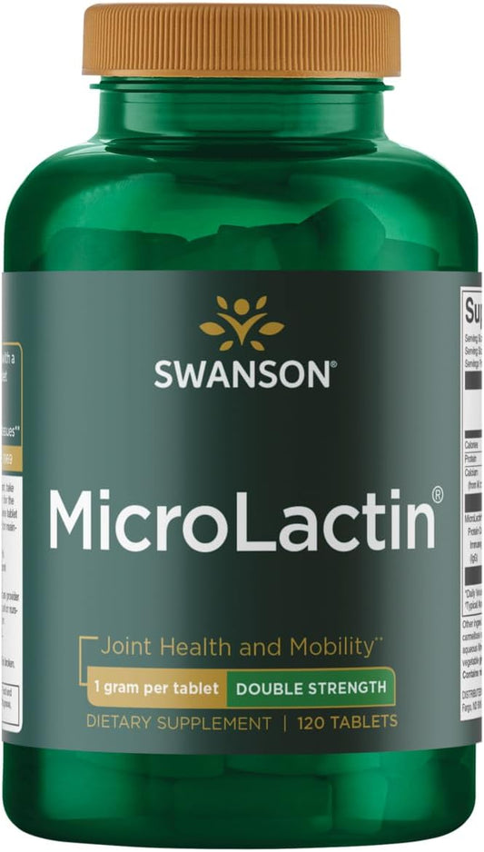 Swanson Microlactin Double Strength 1000 Milligrams 120 Tabs
