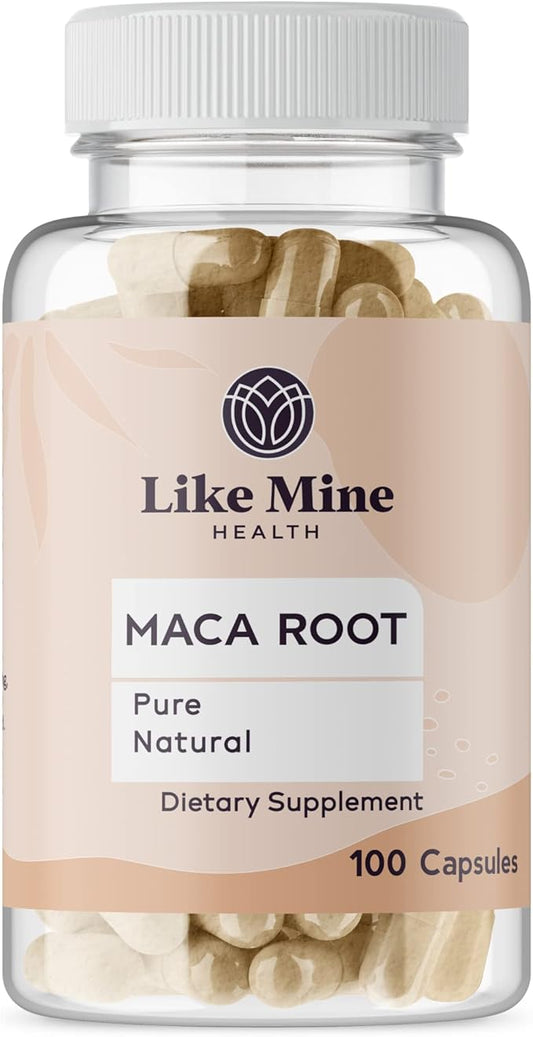 Like Mine Maca Root (100 Capsules) Pure, No Fillers, Single Ingredient