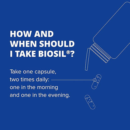 Biosil On Your Game - 60 Veggie Capsules, Pack of 2 - with Patented ch-OSA Complex - Increase Collagen Production for Joint Pain Relief, Flexibility & Range of Motion - GMO Free - 60-Day Supply