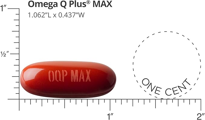 Dr. Sinatra Omega Q Plus MAX – Advanced Heart Health and Healthy Aging Support with 100mg of CoQ10 and Turmeric (60 softgels | 30-Day Supply)