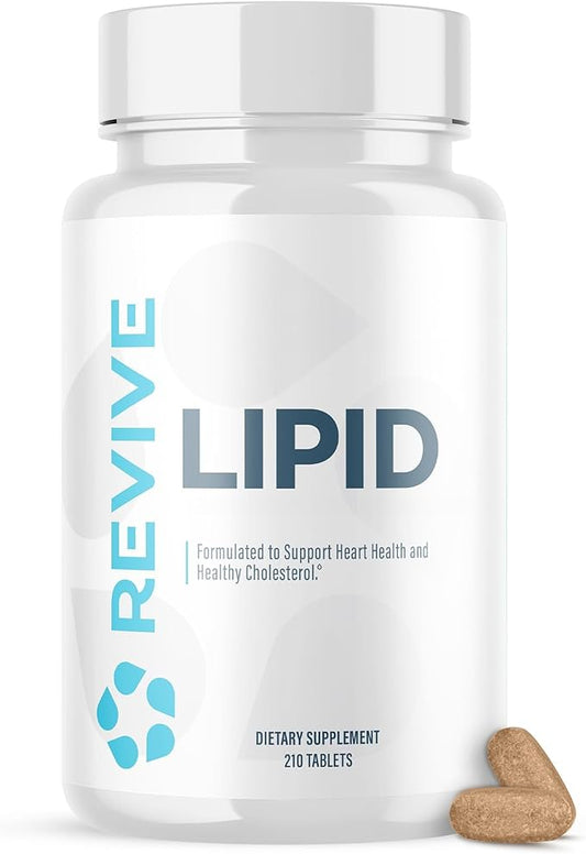 Revive MD Lipid Support Formula - Supplement Helps Maintain Healthy Cholesterol Levels, Endothelial Health & Triglyceride Levels - Beta Sitosterol, Citrus Bergamot & Pantethine