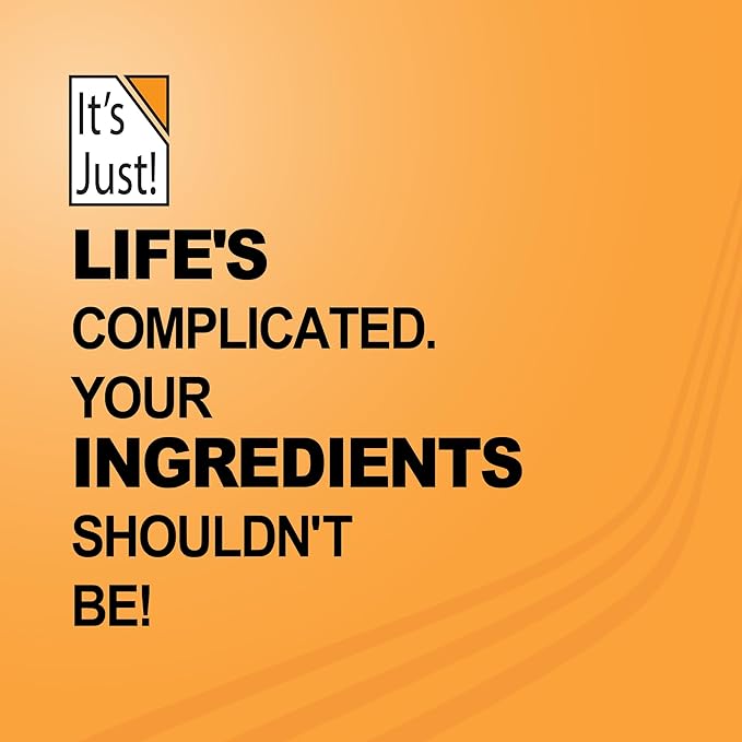 It's Just! - Inulin Prebiotic Fiber, Water Soluble, Chicory Root Powder, Promotes Gut Health, Add to Smoothies, Vegan/Keto Friendly
