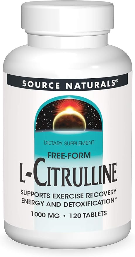 Source Naturals L-Citrulline 1000mg - Nitric Oxcide Booster - 120 Tablets