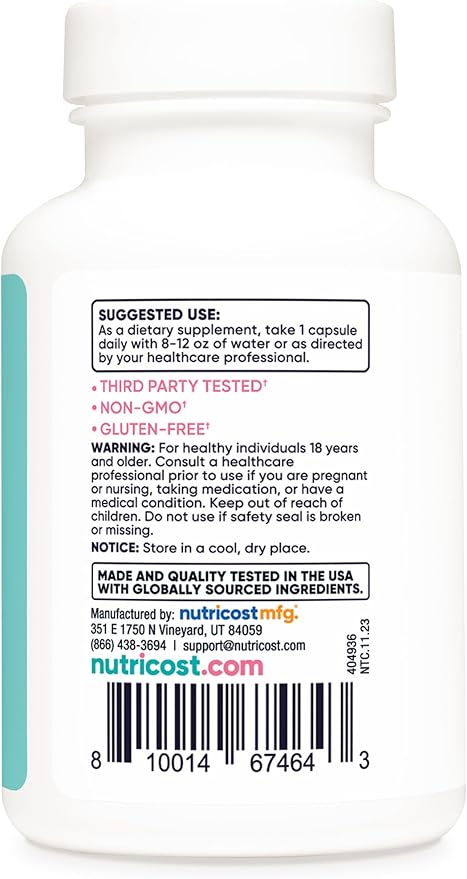 Nutricost Biotin for Women 10,000mcg 120 Capsules - with Folate & Collagen, Gluten Free & Non-GMO
