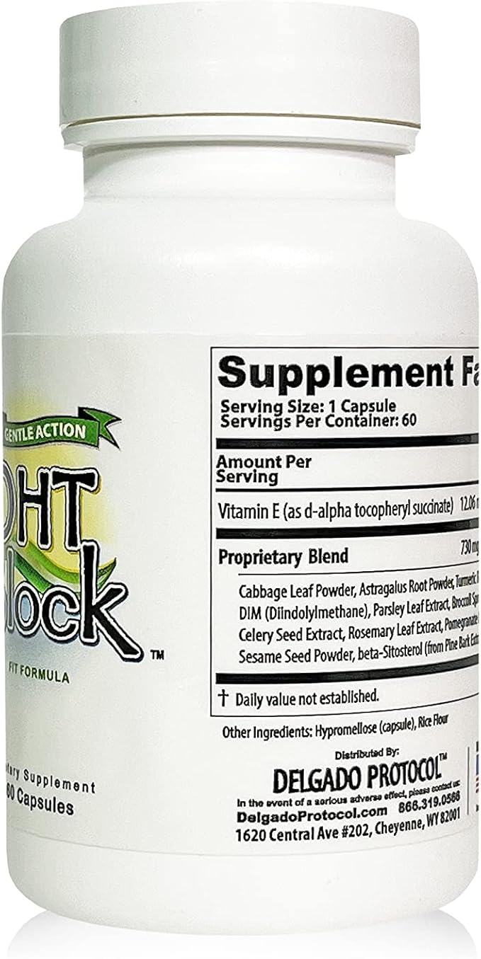 DHT Block - DHT Blocker Supplement for Skin, Acne, PCOS, Hair, and Hormonal Balance. Dim, Astragalus Root, Turmeric, Natural Ingredients. For Men and Women - 60 Vegan Capsules