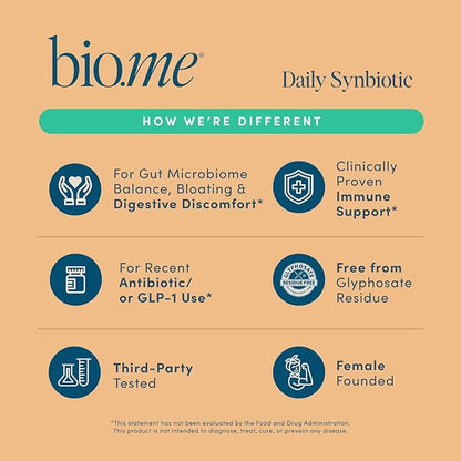 Synbiotic - 3-in-1 Prebiotics and Probiotics for Digestive Health & Immune Support, Men & Womens Probiotics and Prebiotics - Non-GMO Pre Pro Post Biotics for Women & Men - Vegan - 60 Capsules