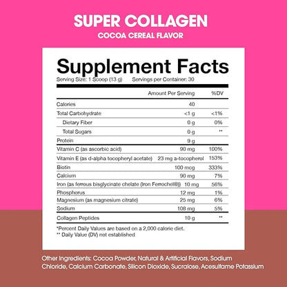 Obvi Multi-Collagen Super Protein Powder (Chocolate Cereal, 14 Oz) | Keto-Friendly, Gluten and Dairy Free | Hydrolyzed Grass-Fed Bovine Collagen Peptides | Supports Gut Health,Healthy Hair, Skin,Nails