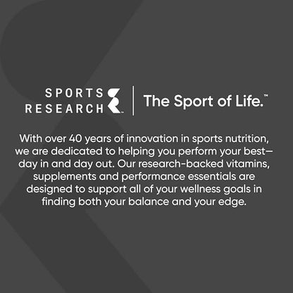Sports Research Creatine Monohydrate - Gain Lean Muscle, Improve Performance and Strength and Support Workout Recovery - 5 g Micronized Creatine - 35.27 oz
