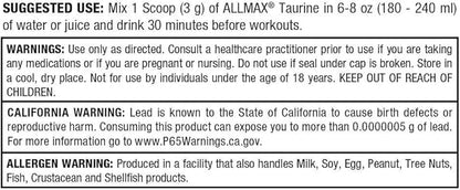 ALLMAX Nutrition Taurine - 400 g - 14 oz
