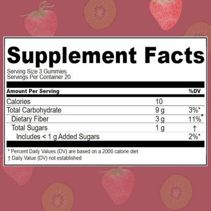 Konsyl Daily Fiber Gummies (60 Count, Strawberry-Kiwi)