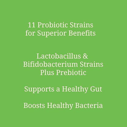 Probiotics for Women and Men - 11 strains - 50 Billion CFU - Probiotic Supplement for Digestive Health - Gut Health - Supports Constipation, Diarrhea, Gas & Bloating - 30ct