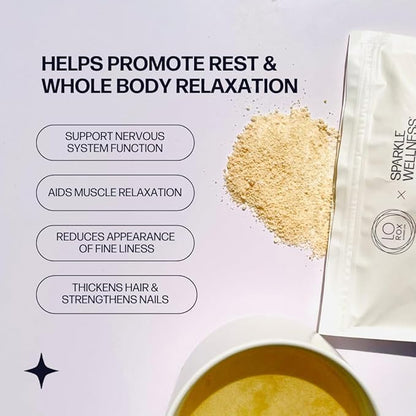 Collagen Magnesium Rest + Restore (No Flavor) [30 Serves] | VERISOL Bioactive Collagen Peptides, Magnesium Glycinate & Taurate Salts | Lauren Roxburgh Rest + Restore | Calming Nightly Beauty Routine