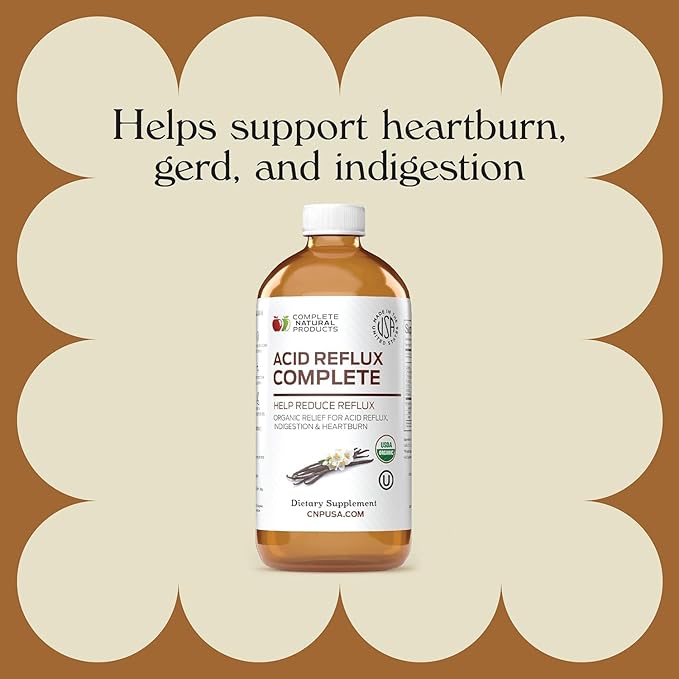Acid Reflux Complete 16oz - Natural Organic Liquid Heartburn, GERD, & Amish Reflux Relief Remedy & Medicine