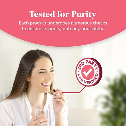 Hormone Balance for Women Gummies of All Ages - PMS Support Supplement for Women, Regulate Menstrual Cycle & Hormonal Balance, Menopause & Mood Swings with Vitamin B6 & Dong Quai - 60 Chews x2