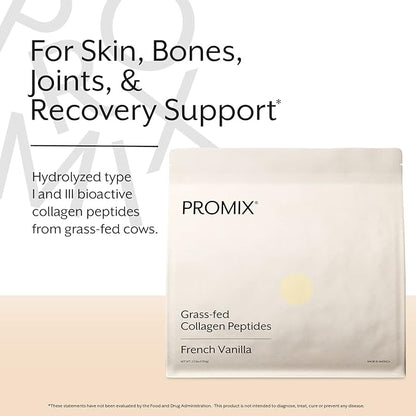 ProMix Nutrition Collagen Peptides, Vanilla - Hydrolyzed Collagen Protein Promotes Healthy Skin, Bones, Joints & Recovery Support - Add to Shakes, Smoothies, Beverages - 2.5 Pound (Pack of 1)
