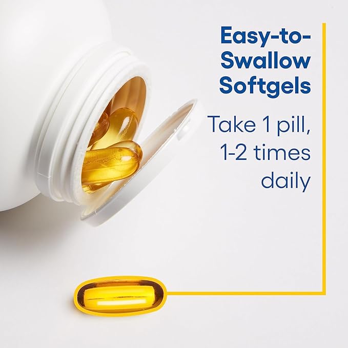 Natural Factors Wild Alaskan Salmon Oil Provides Omega-3, EPA, DHA & Vitamin D, Supports Brain & Heart Health, 180 Softgels