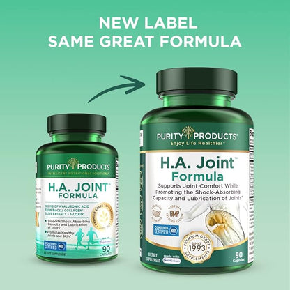 Purity Products Flexuron Joint Formula + H.A. Joint Flexuron (Krill Oil, Low Molecular Weight Hyaluronic Acid, Astaxanthin) - HA Joint (BioCell Collagen, Boswellia Serrata, Quercetin, H.A. + More)