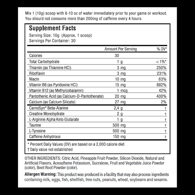 Proven4 Pre Workout Powder for Men and Women with Creatine - Beta Alanine - Caffeine NSF Certified Energy Supplement Chery Limeade 30 Servings