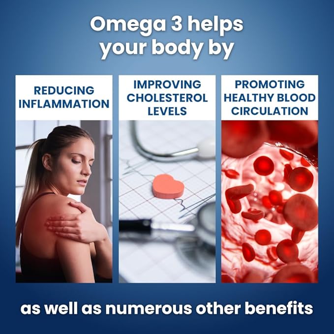 Well of Life Omega-3 Fish Oil – 60 Softgels | High EPA & DHA for Heart and Brain Health | Non-GMO, Premium Fish Oil Supplement | Made in USA, GMP Certified