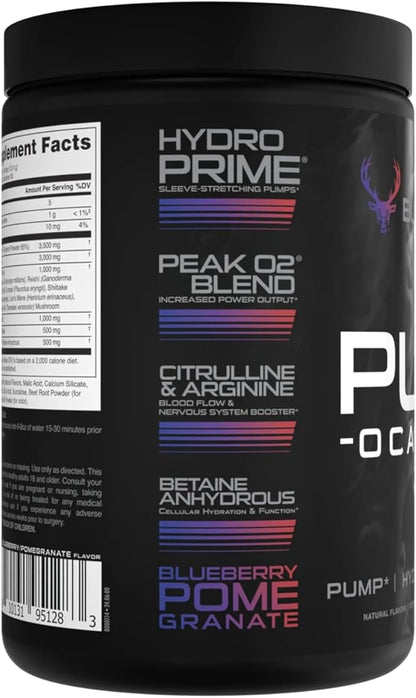 Pump-ocalypse Blueberry Pomegranate | Nitric Oxide, L Arginine Supplement | Citrulline Malate, GlycerPump | Ultimate N.O. Booster | Lean Muscle Support | Blood Flow, Vascularity, Hydration, Endurance
