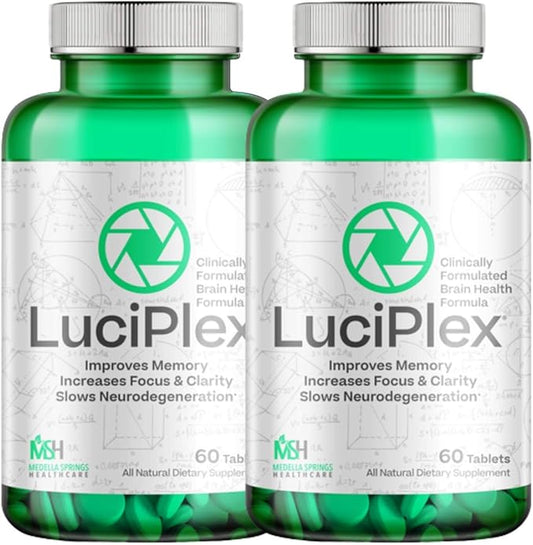 2-Pack Brain Booster Supplement for Focus, Memory, Clarity, Energy & Mood - 100% Drug-Free & Clinically Tested Brain Supplement – One of The Best Brain Focus and Memory Supplements w/VIT D3