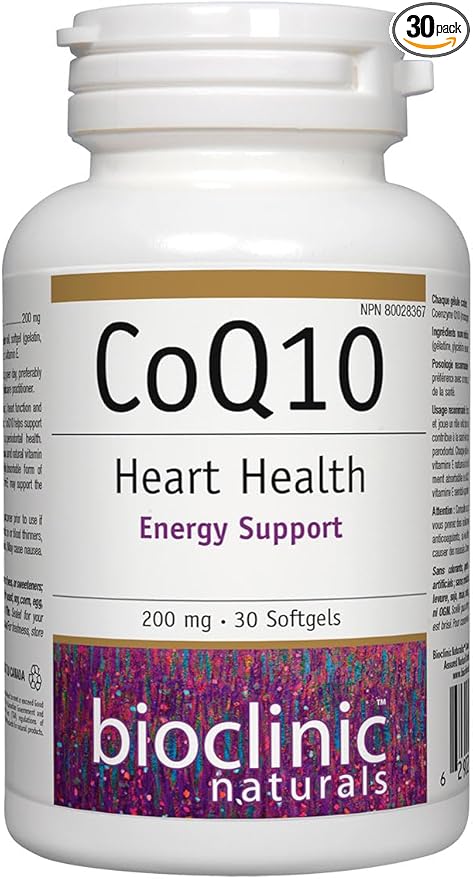 Bioclinic Naturals CoQ10 200 mg 30 gels