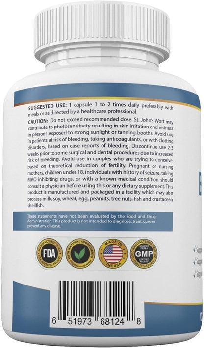Brain & Memory Pro Health - Natural Support for Cognitive Function - Mind & Memory Supplement for Brain Health - Vegan and Non-GMO - Made in USA – 30 Capsules