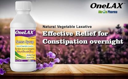 Senna Syrup | Natural Vegetable Laxative (8fl.oz Bottle) Natural Chocolate Flavor, for Gentle, Relief of Constipation